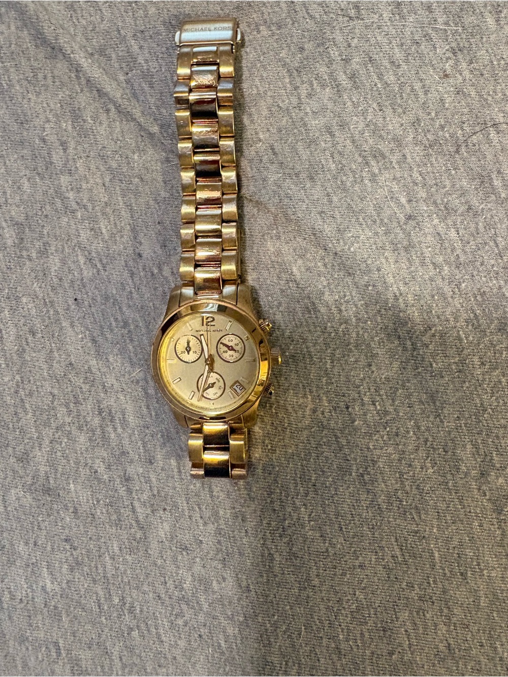 Michael Kors Gold-Tone Men's Chronograph Bracelet Watch